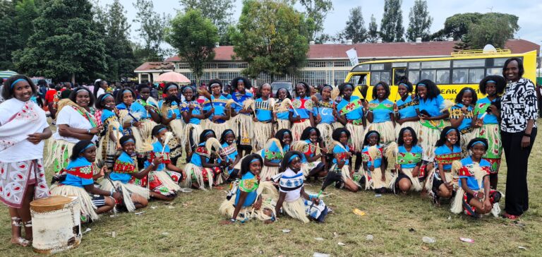 Students at cultural festival at PCEA Nanyuki Academy