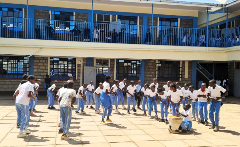 Students Dancing at PCEA Nanyuki Academy