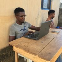 African Student in college